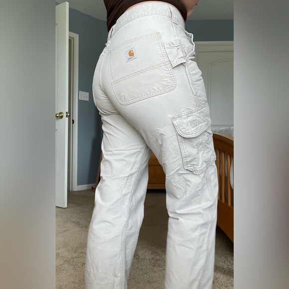Tan Carharrt cargo pants, 31x32, lightly worn - Picture 5 of 5